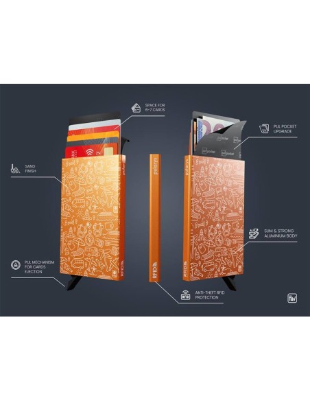 Pularys ZEN RFID Porta carte di credito "VACATION"