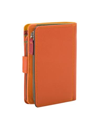 Mywalit Portafoglio con doppia zip grande in pelle