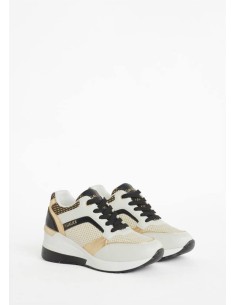 Gaudi scarpe sneakers da donna con zeppa in tessuto tecnico