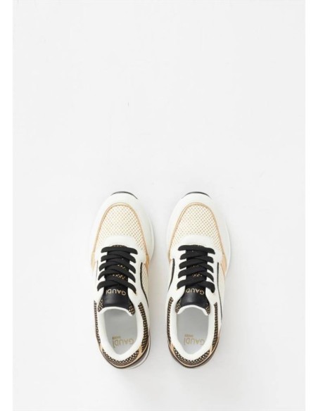 Gaudi scarpe sneakers da donna con zeppa in tessuto tecnico