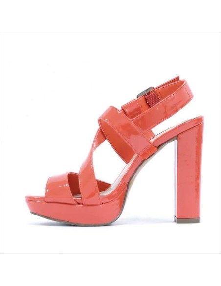O6 Milano sandalo da donna in vernice con tacco alto