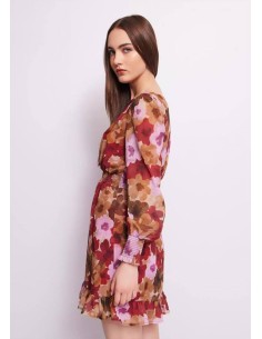 Gaudi abito in georgette stampa floreale 2