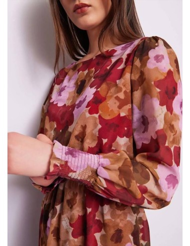 Gaudi abito in georgette stampa floreale