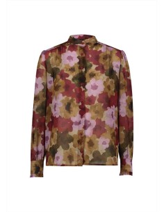 Gaudi camicia in georgette floreale