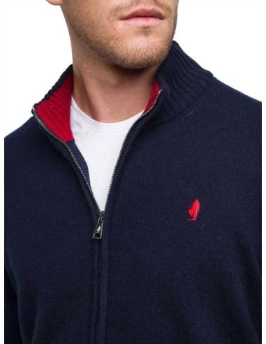 MCS maglia uomo in lana chiusura zip