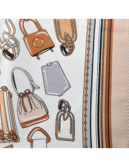 Tosca Blu Ananas Foulard stampato 70 x 70 cm