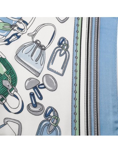 Tosca Blu Ananas Foulard stampato 70 x 70 cm