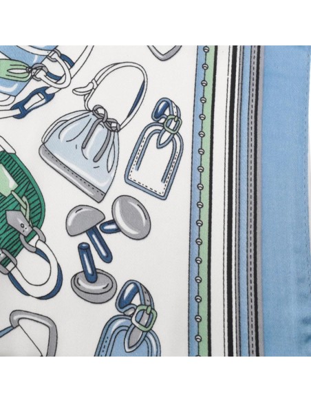 Tosca Blu Ananas Foulard stampato 70 x 70 cm