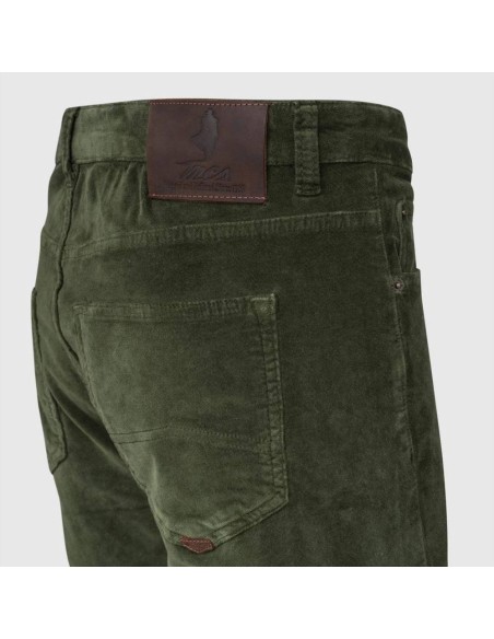 MCS pantalone da uomo cinque tasche in fustagno stretch