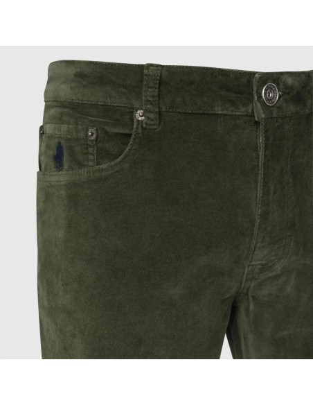 MCS pantalone da uomo cinque tasche in fustagno stretch