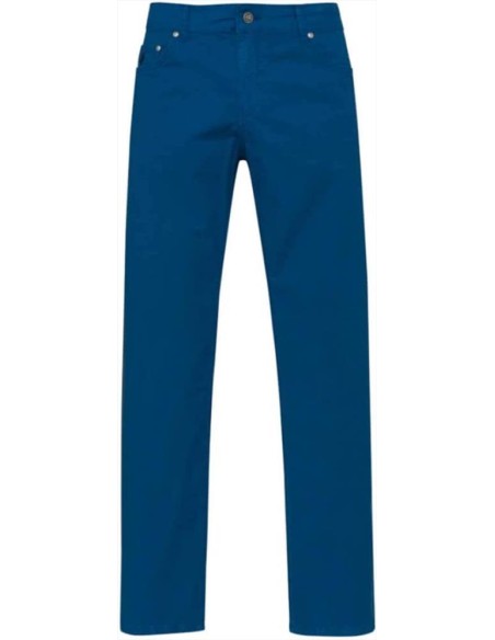 MCS pantalone cinque tasche da uomo in gabardina di cotone
