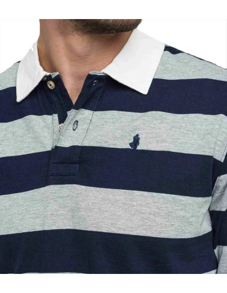 MCS polo uomo manica lunga a righe