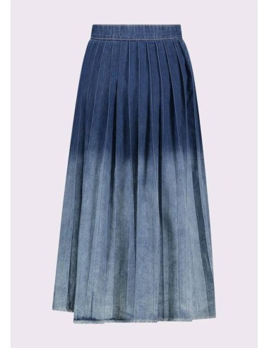 Gaudi gonna longuette plissé da donna denim