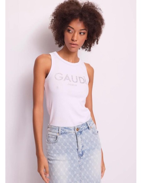 Gaudi canottiera da donna in costina