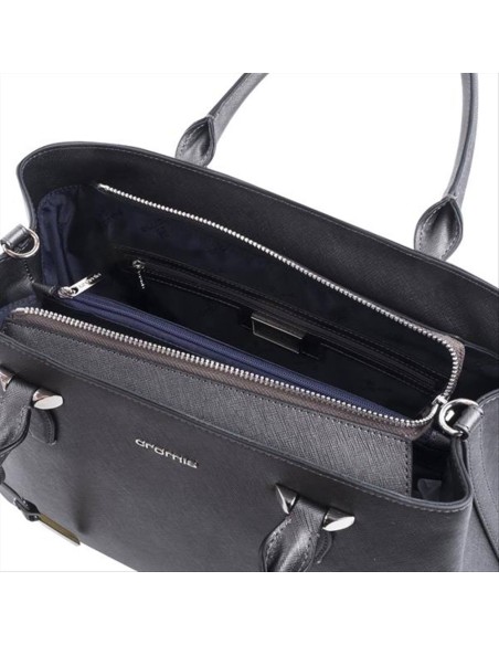 Cromia Perla borsa a mano grande in pelle stampa saffiano