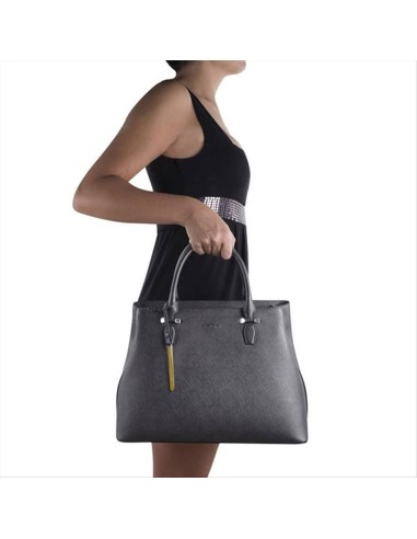 Cromia Perla borsa a mano grande in pelle stampa saffiano