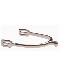 Umbria Equitazione coppia speroni inglesi a goccia da donna in acciaio