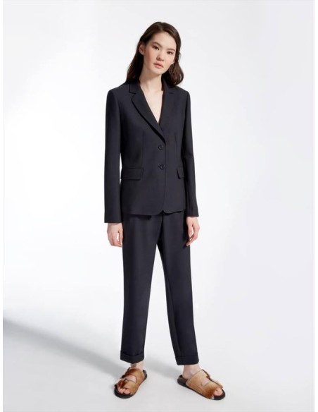 Max Mara Weekend Danza blazer in misto lana, decorato con impunture a 