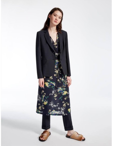 Max Mara Weekend Danza blazer in misto lana, decorato con impunture a 