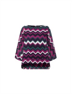 Emme Marella Balza camicia blusa da donna in georgette stampata a fant