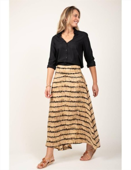 Terre Rouge gonna lunga da donna stampata