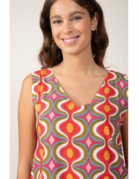 Terre Rouge abito da donna smanicato