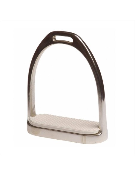 Fillis Stirrup staffe in ferro cromato complete con pedane in gomma