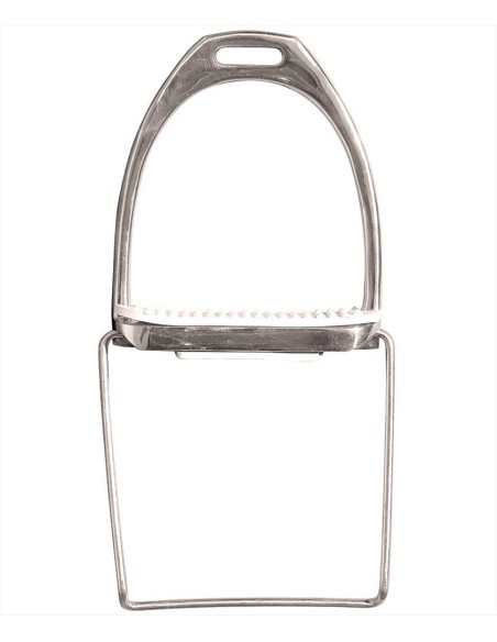 Umbria Equitazione staffa di cortesia in acciaio inox completa di peda