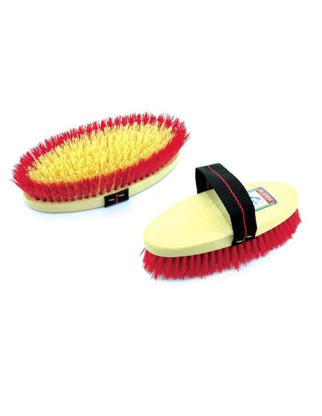 Umbria Equitazione brusca con setole sintetiche corte e dorso in plast