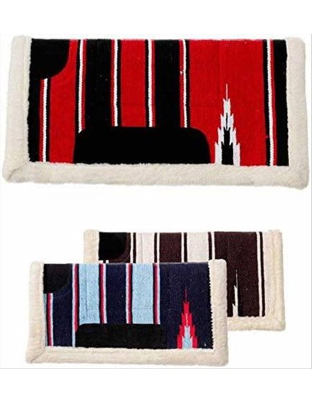 Tattini sottosella western imbottito, tessuto navajo e feltro, rinforz