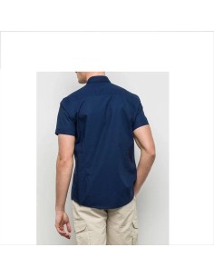 MCS  camicia  da uomo classica a manica corta in popeline di cotone 2