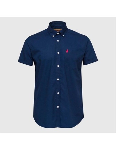 MCS  camicia  da uomo classica a manica corta in popeline di cotone