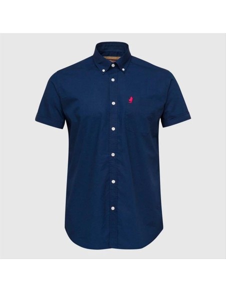 MCS  camicia  da uomo classica a manica corta in popeline di cotone