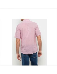 MCS  camicia da uomo a manica corta in Cupro a righe 2