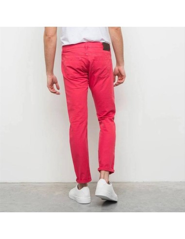 MCS pantalone da uomo cinque tasche in cotone e lino