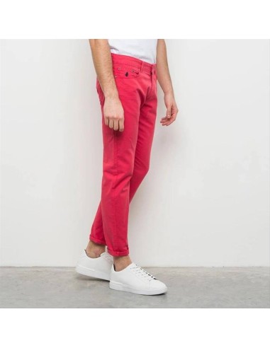 MCS pantalone da uomo cinque tasche in cotone e lino