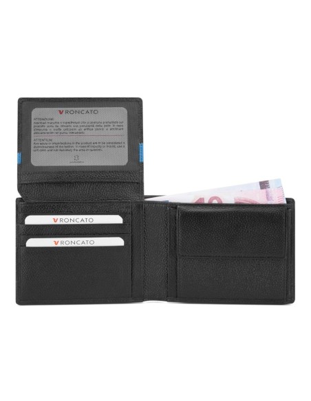 Roncato Alaska portafoglio orizzontale da uomo  con patta e porta mone