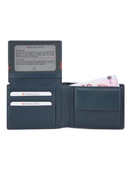 Roncato Alaska portafoglio orizzontale da uomo  con patta e porta mone