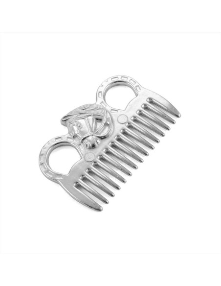 AmaHorse Pettine in Alluminio con curasnetta