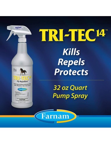 Farnam Tri-tec 14  insetto repellente per cavalli agisce contro mosche