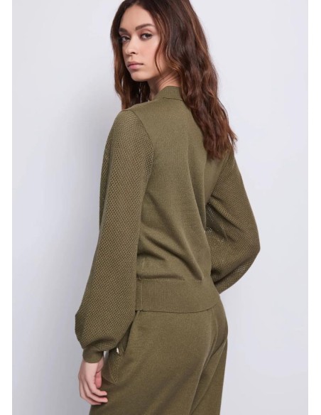 Gaudi Maglia da donna lurex con motivo cut-out