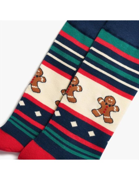 Socks Burger and Fries calza micro righe