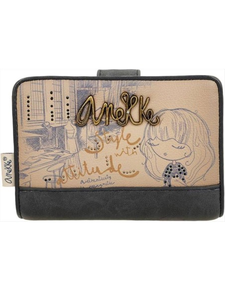 Anekke Studio portamonete con patta RFID