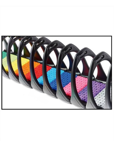 Compositi staffe in polimero Reflex complete di pedana antiscivolo e a