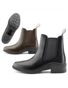 Daslo stivaletto in pelle con elastici laterali