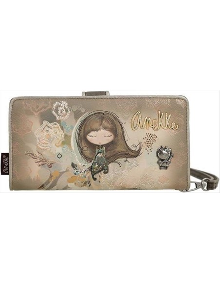 Anekke Real portafoglio grande RFID