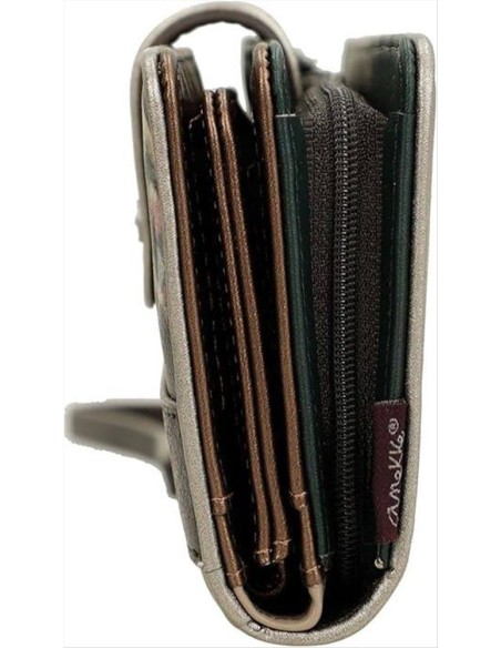 Anekke Real portafoglio grande RFID