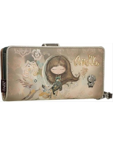 Anekke Real portafoglio grande RFID