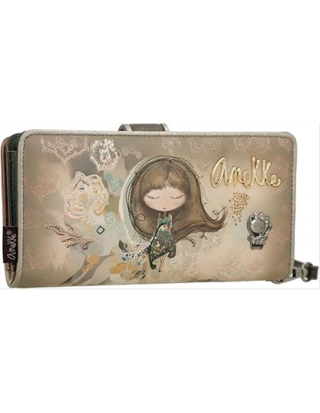 Anekke Real portafoglio grande RFID