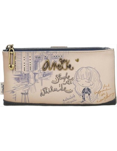 Anekke Studio portafoglio grande flessibile RFID